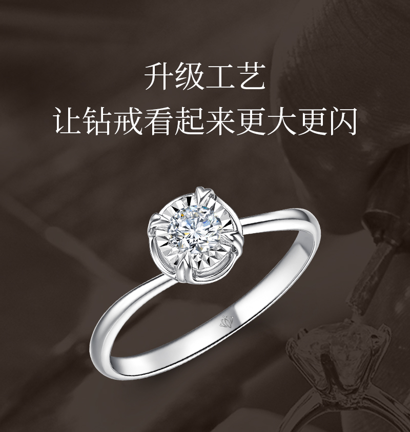 愛的告白/18k金鉆戒/10分F-G色