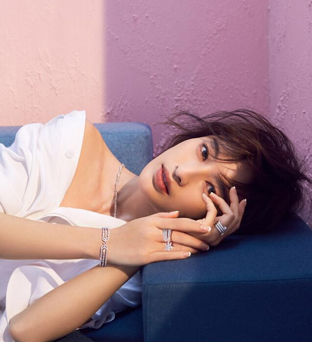 張儷佩戴HEARTS_ON_FIRE珠寶登芭莎珠寶