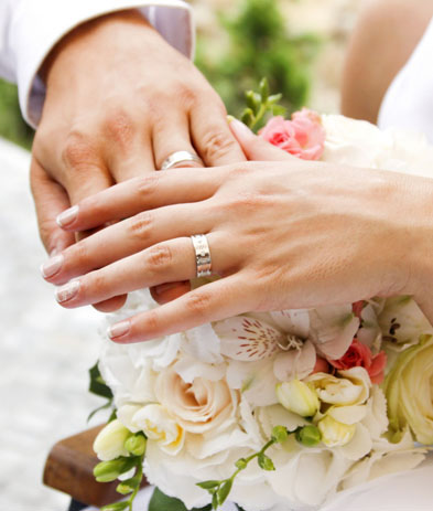 婚禮戴鉆戒