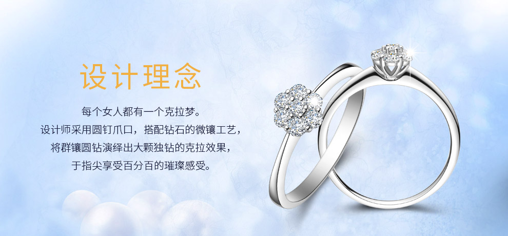 璀璨之星/18K白/1克拉效果 國檢證書