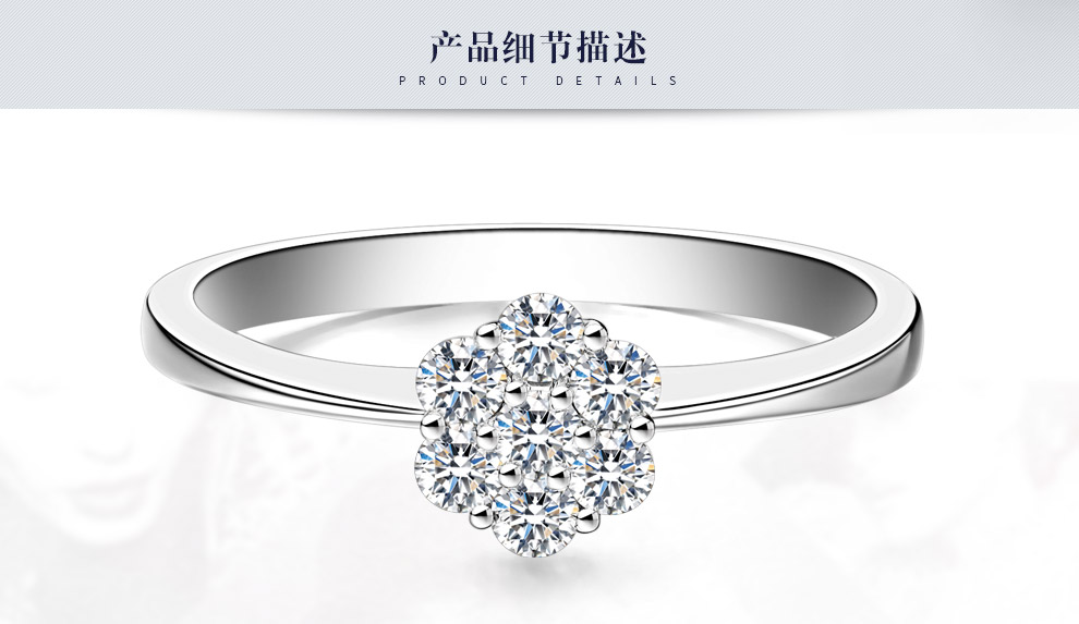 璀璨之星/18K白/1克拉效果 國檢證書
