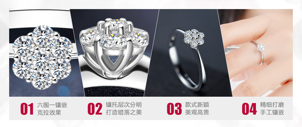 璀璨之星/18K白/1克拉效果 國檢證書