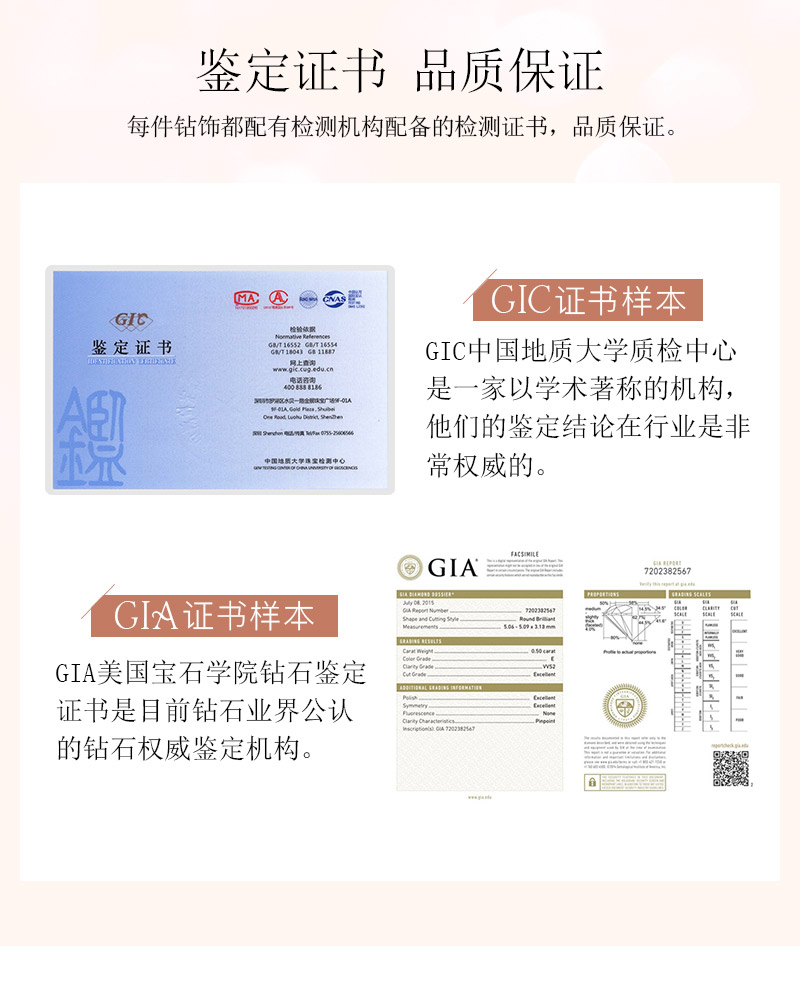 優雅/18K彩金鉆戒30分/I-J/SI國檢