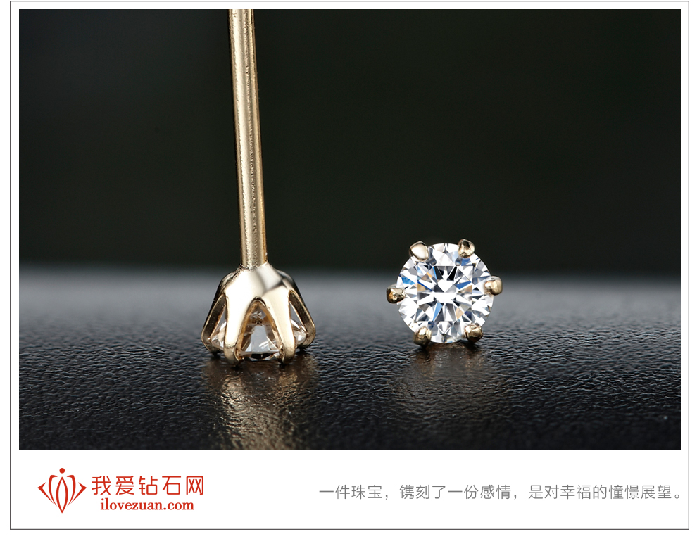 mini/18K彩金鉆石耳釘