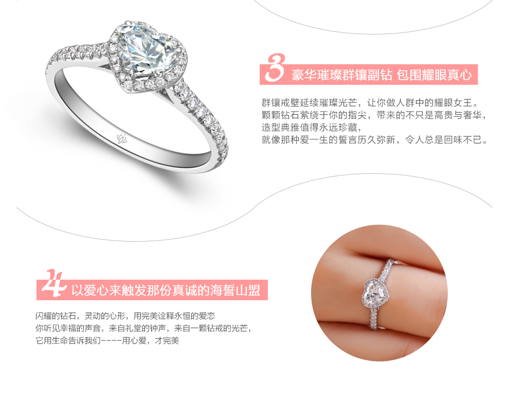 我心永恒/18K白金鉆石女戒 60分/SI1/I色/GIA國檢雙證書