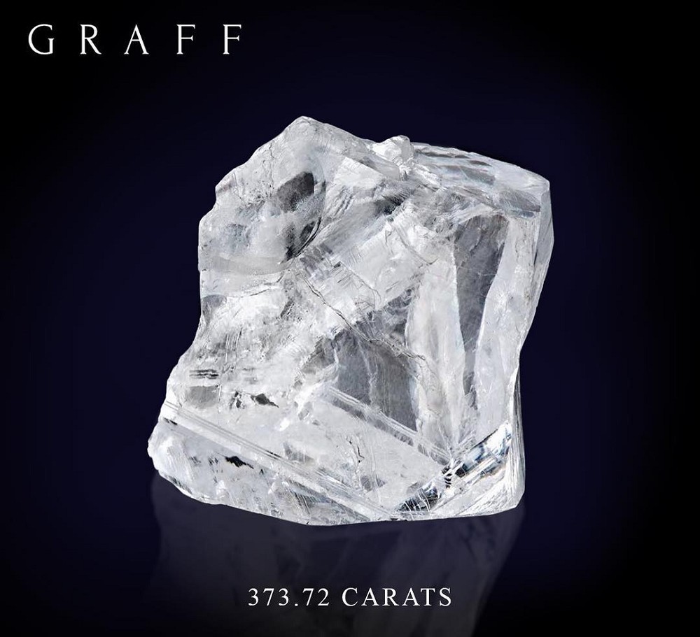 Graff格拉芙以1750萬美元購入一顆373.72ct鉆石原石