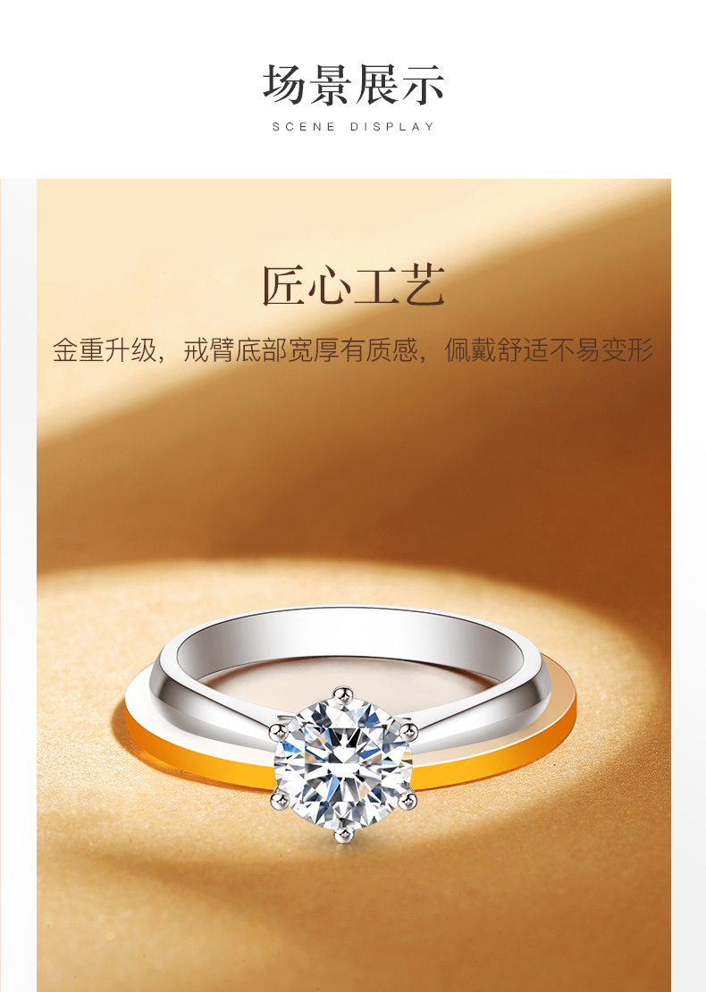 六爪皇冠/18K白金鉆戒 30分/I-J色/SI凈度 國檢