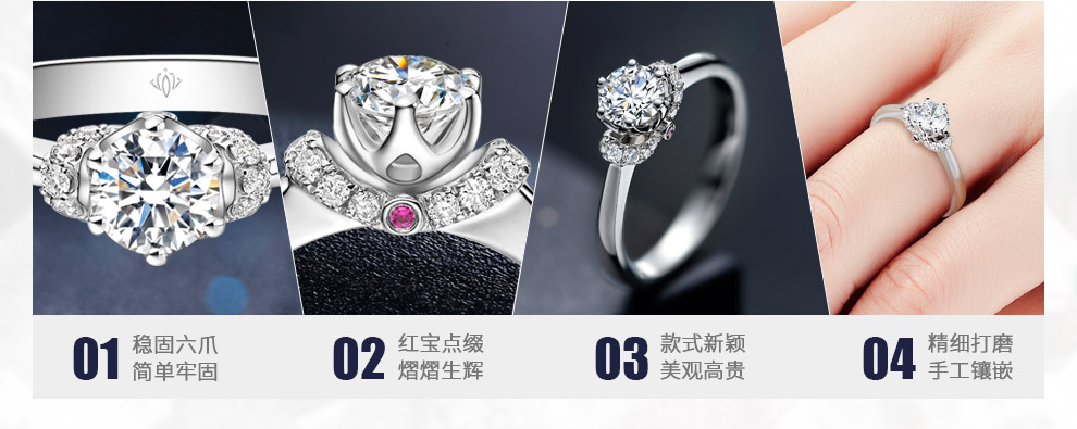 愛守護-公主/18K白金鉆戒 40分/I-J色/SI凈度 國檢