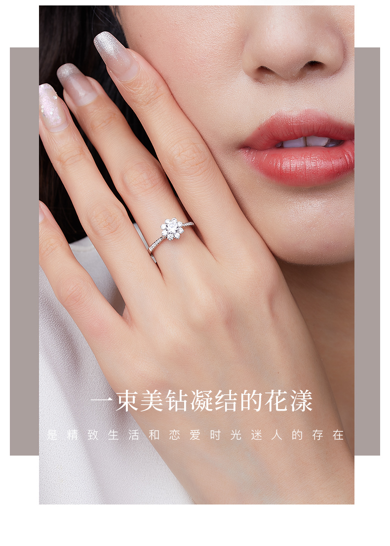 愛的花冠III/18K白金戒托
