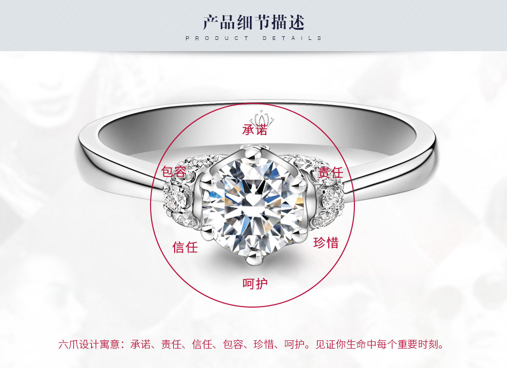 愛守護-公主/18K白金鉆戒 40分/I-J色/SI凈度 國檢