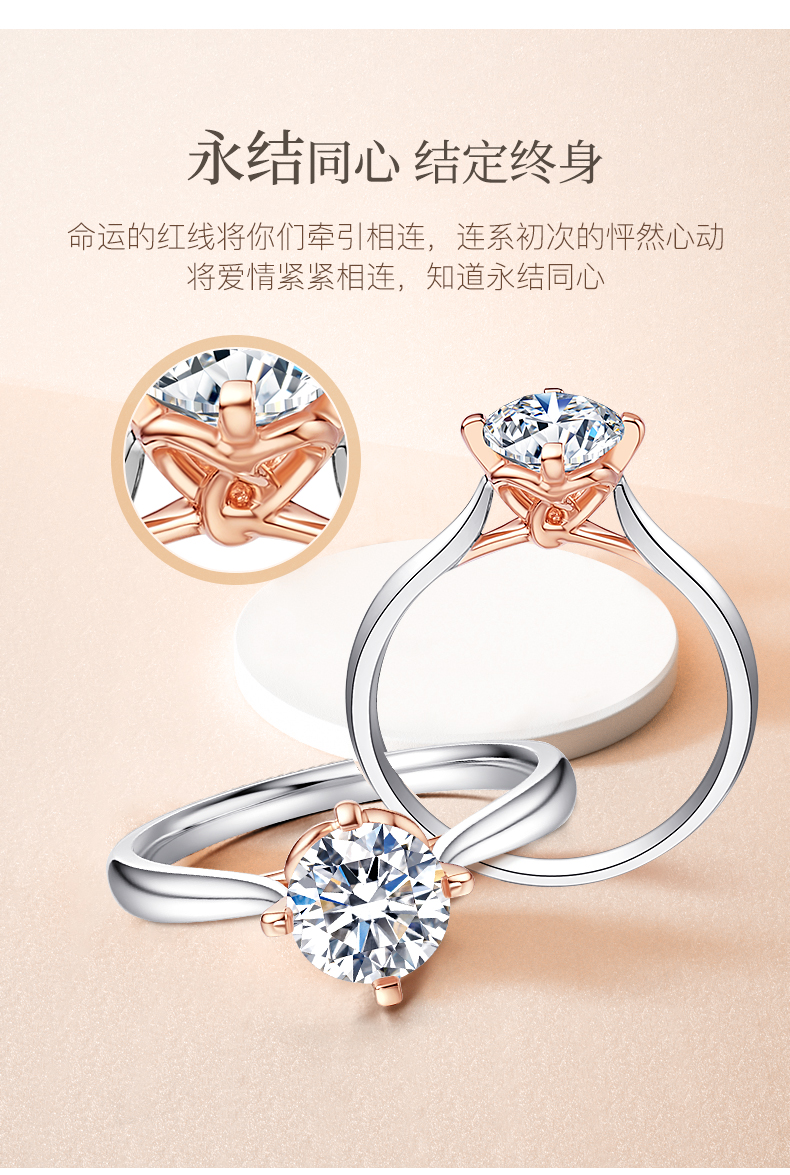 情結/18K彩金戒托