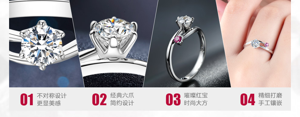 守護-一生所愛/18K白金鉆戒 70分 F-G色/SI凈度 國檢