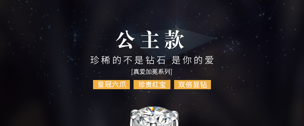 愛守護-公主/18K白金鉆戒 40分/F-G色/SI凈度 國檢
