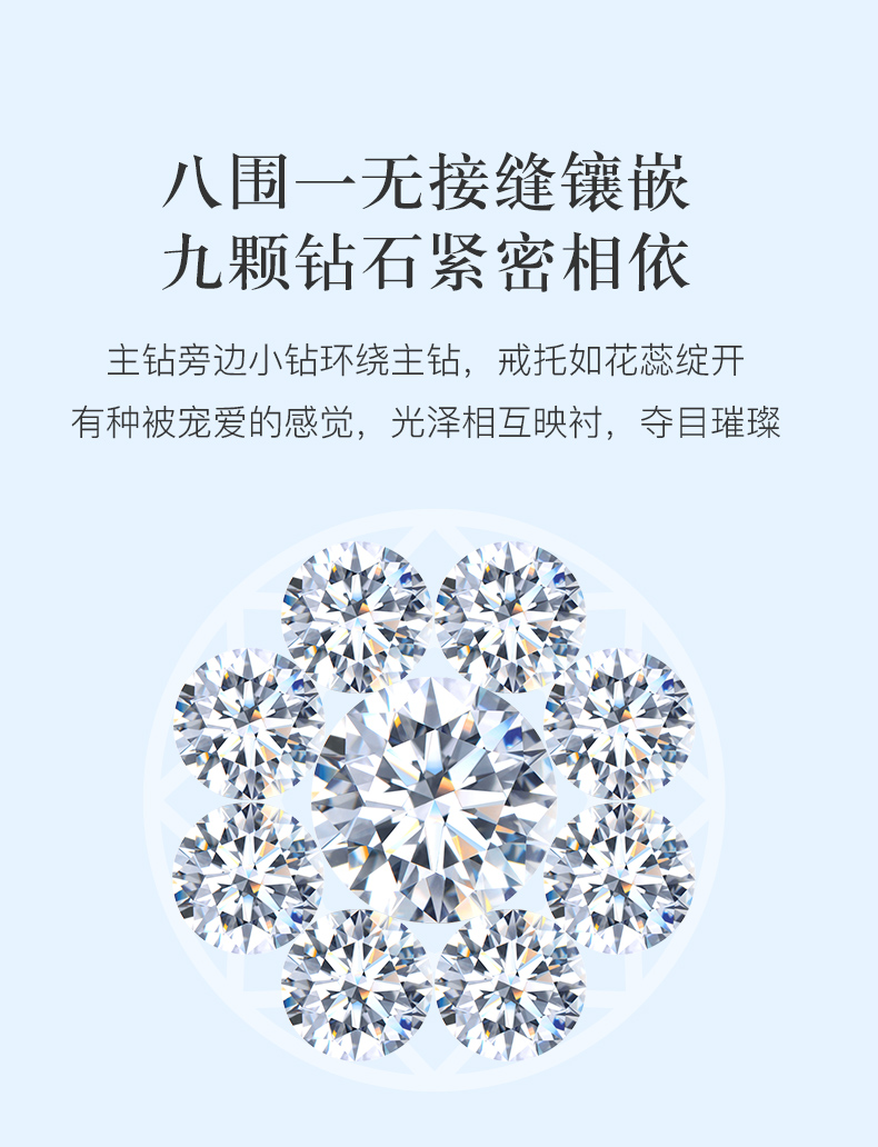 愛的花冠III/18K白金戒托